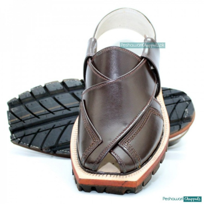 China Cut Brown Quetta Norozi Chappal