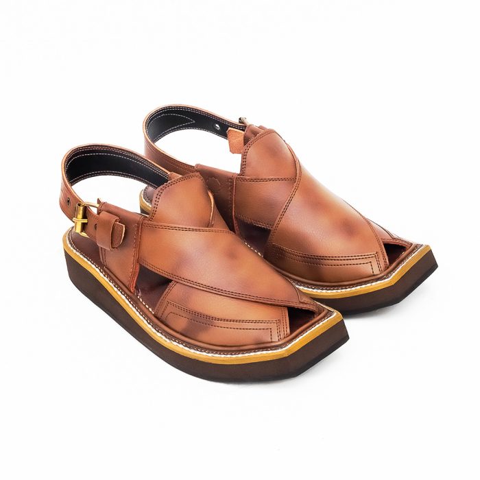 Top Quality Completely Hand Stitched Double Shade Kaptaan Chappal