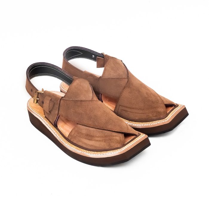 Brown Suede Kaptaan Chappal