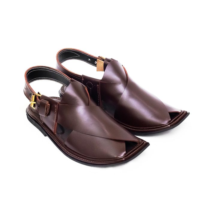 Dark Brown Handmade Charsadda Chappal