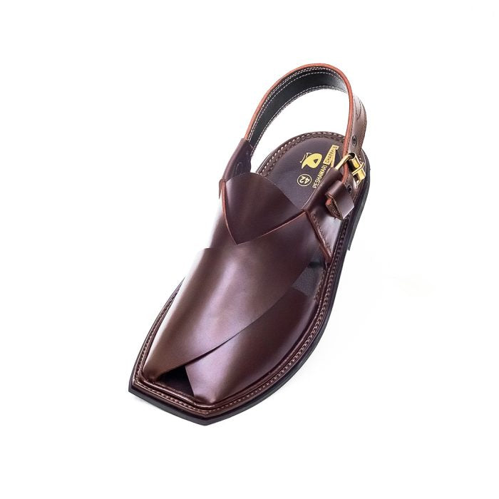 Dark Brown Handmade Charsadda Chappal