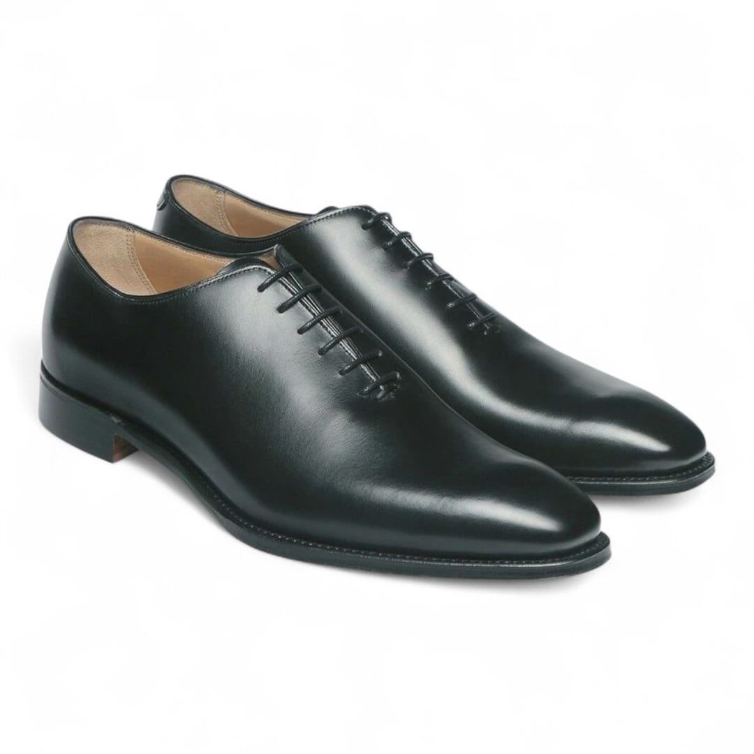 Black Wholecut Oxford Shoes – Handmade Luxury Leather Shoes - 092150