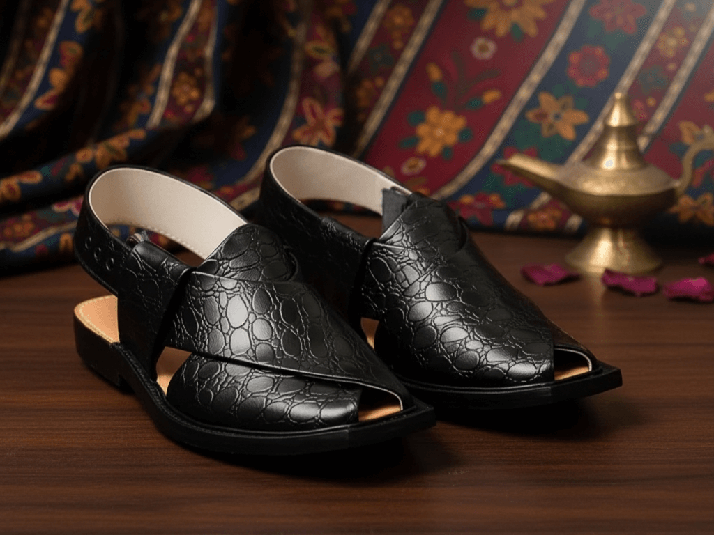 Printed Leather Norozi Chappal