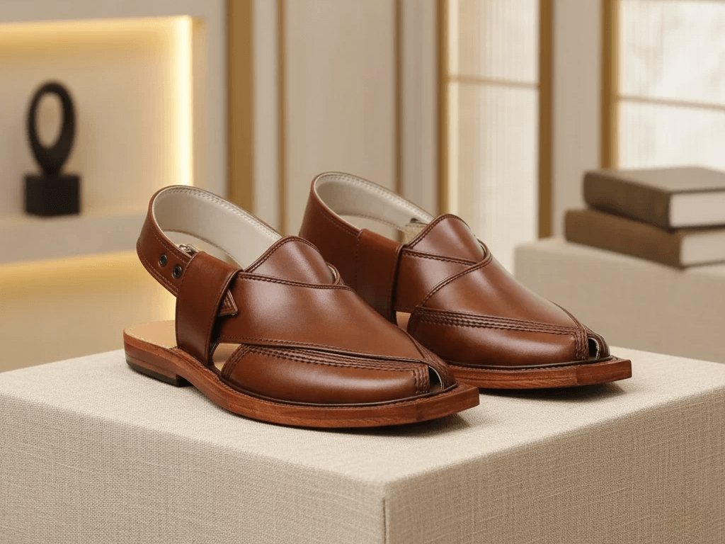 Leather Sole Norozi Chappal