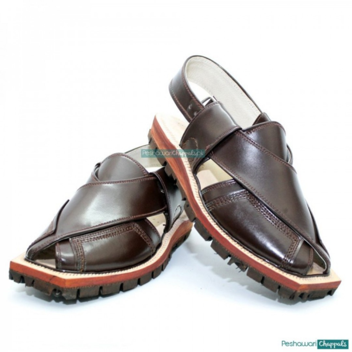 China Cut Brown Quetta Norozi Chappal – 092268