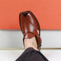 Handmade Mustard Charsadda Chappal with Single Sole