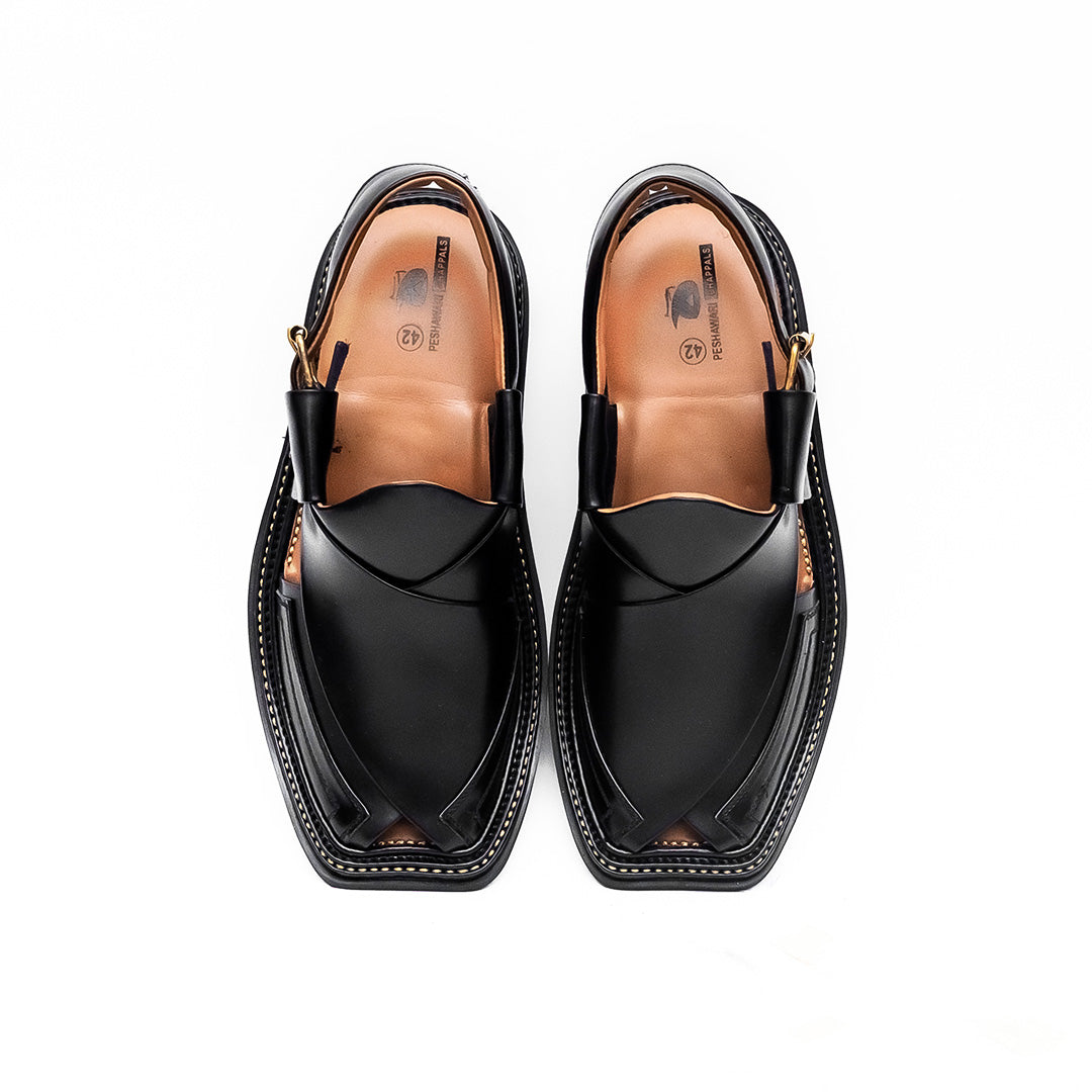 Black Smart Zalmi Chappal – 09275