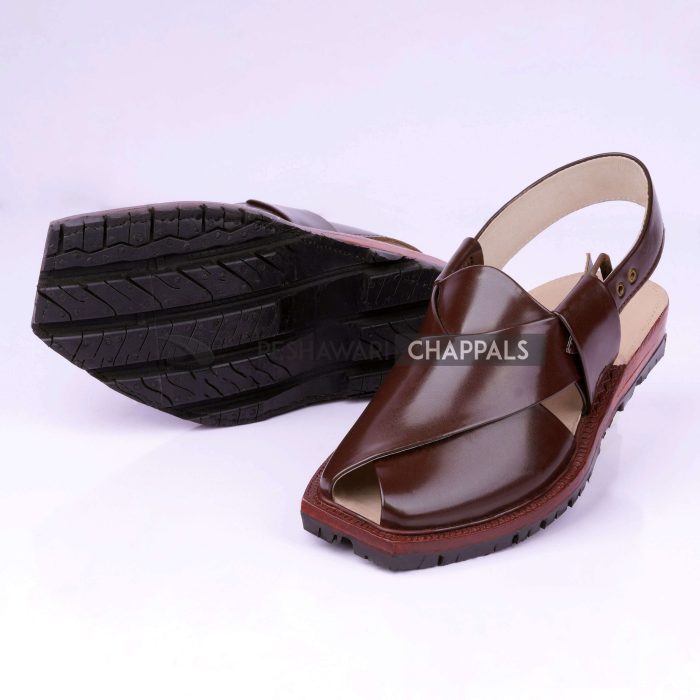 Brown Quetta Norozi Chappal with Double Sole