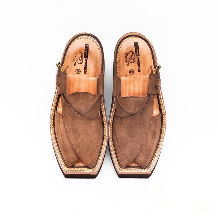 Brown Suede Kaptaan Chappal
