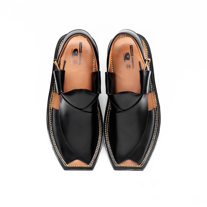Black T Shape Peshawar Zalmi Chappal – 09291