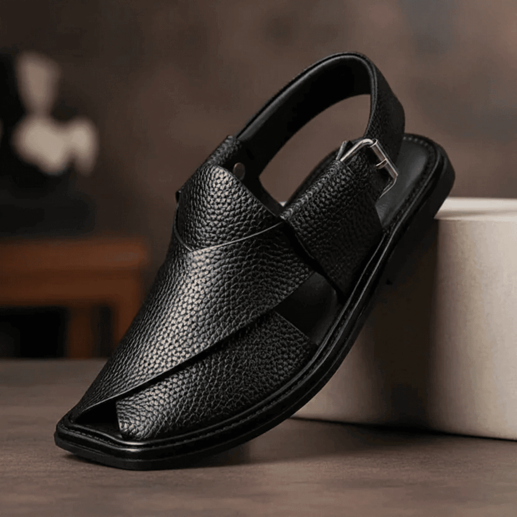 Peshawar Zalmi Chappal with Black Doted