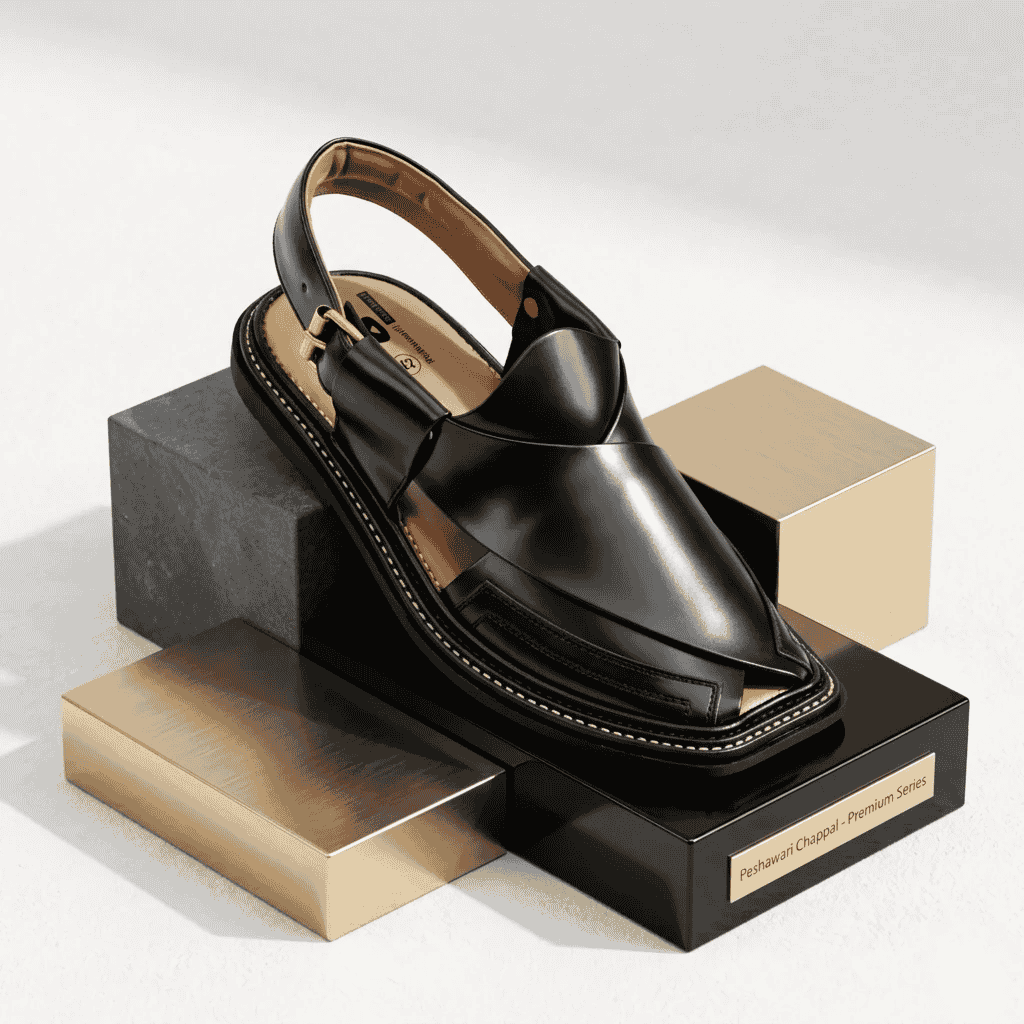 Black Smart Zalmi Chappal