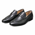 Men’s Black Genuine Cow Leather Shoes | Flexible Rubber Sole