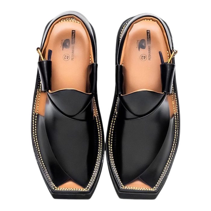 Black Peshawar Zalmi Kaptaan Chappal – 09295