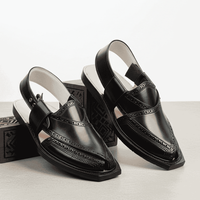 Handmade Brock Quetta Norozi Leather Chappal