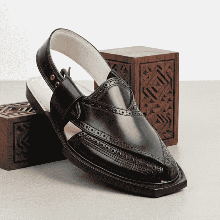 Handmade Brock Quetta Norozi Leather Chappal