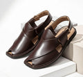 Brown Round Shape Peshawar Zalmi Chappal