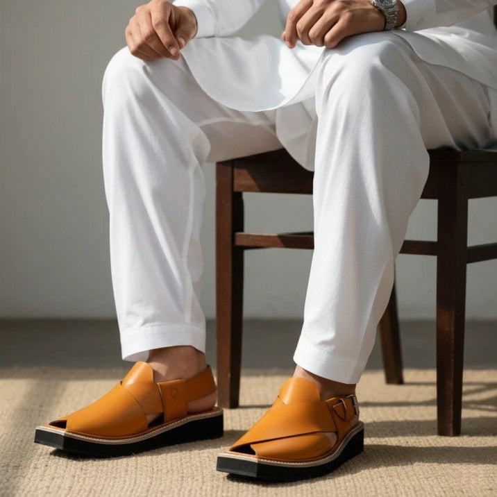 Handmade Charsadda Kaptaan Chappal – 09259