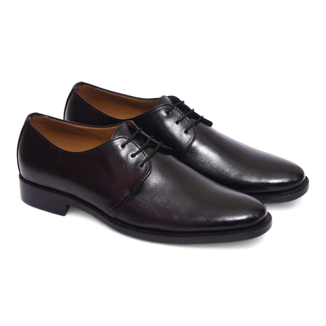 Men’s Derby Shoes with Leather Sole – Handmade Classic Elegance - 092155