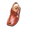 Mustard Round Shape Peshawar Zalmi Leather Chappal
