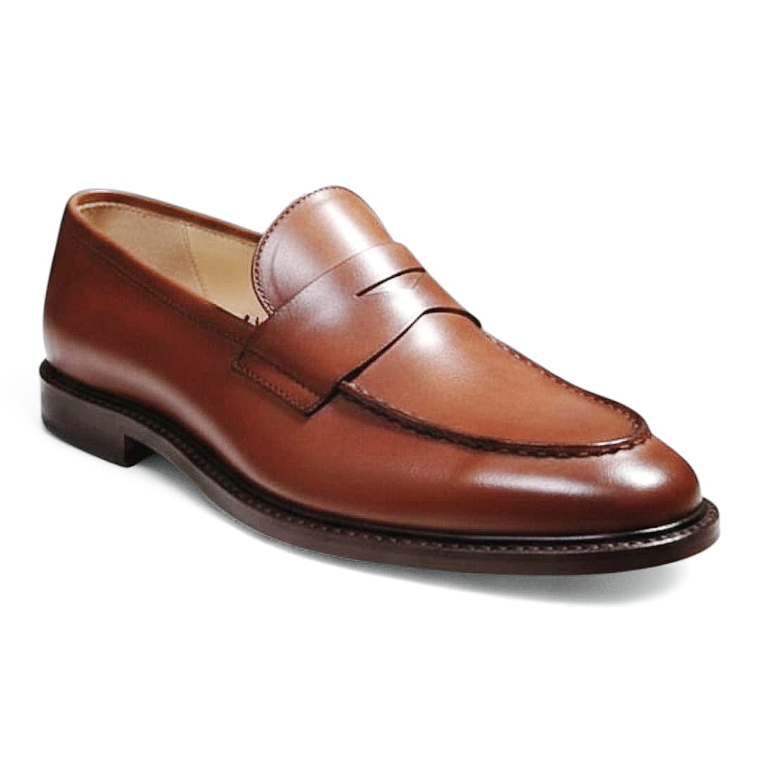 Handcrafted Mustard Penny Loafers for Men – Leather Sole Elegance