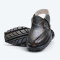 Traditional Quetta Norozi Chappal in Printed Leather with Double Sole