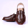 Handmade Brown Quetta Norozi Leather Chappal