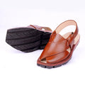 Hand-Crafted Mustard Quetta Norozi Chappal with Double Tire Sole