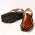 Hand-Crafted Mustard Quetta Norozi Chappal with Double Sole
