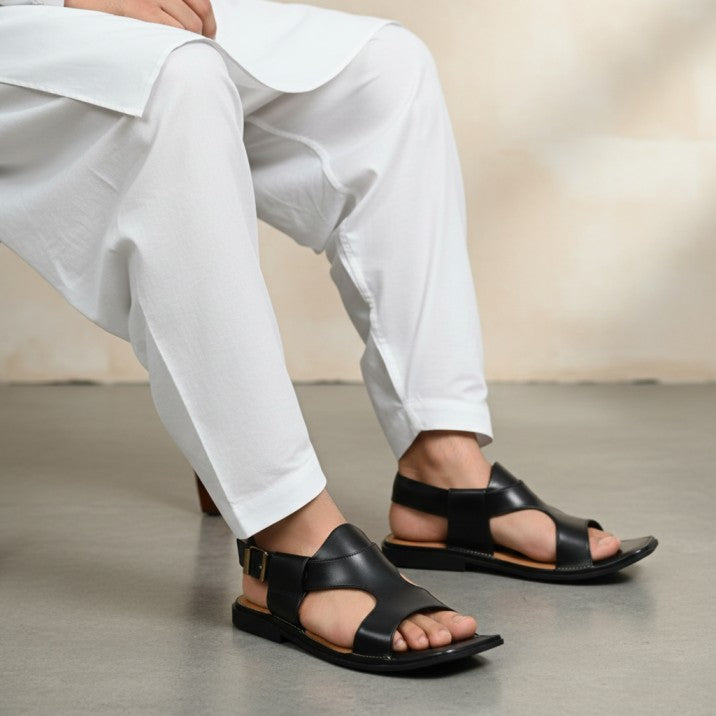 Black Panjedar Chappal – 09297