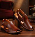 Mustard Round Shape Peshawar Zalmi Chappal