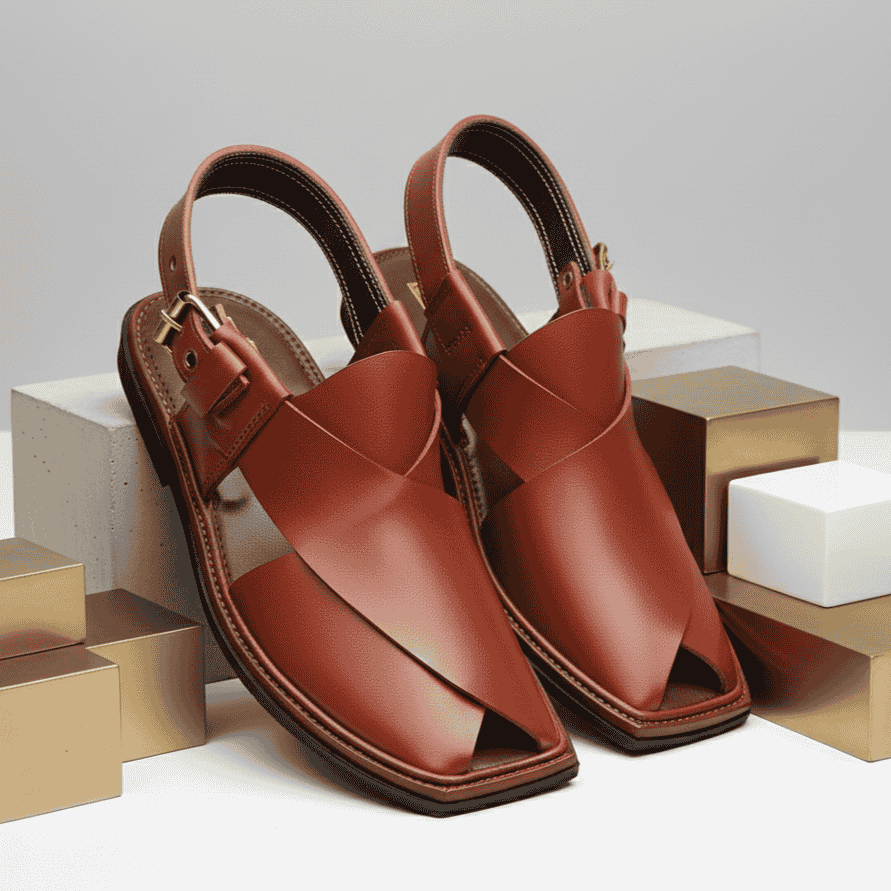 Handmade Mustard Charsadda Chappal – 092140