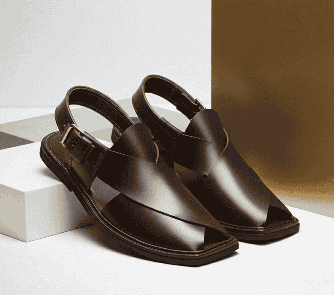 Dark Brown Handmade Charsadda Chappal – 092141