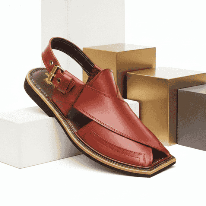 Handmade Mustard Charsadda Chappal – 092316