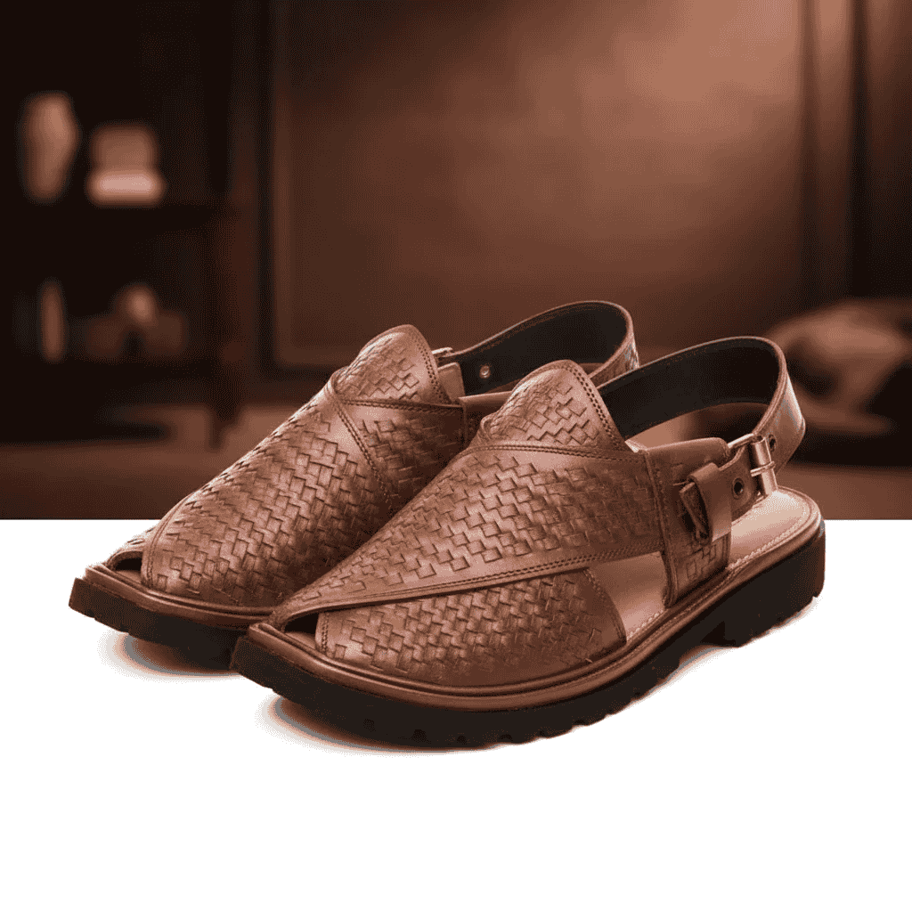 Mustard Peshawari Chappal with Vibram Sole