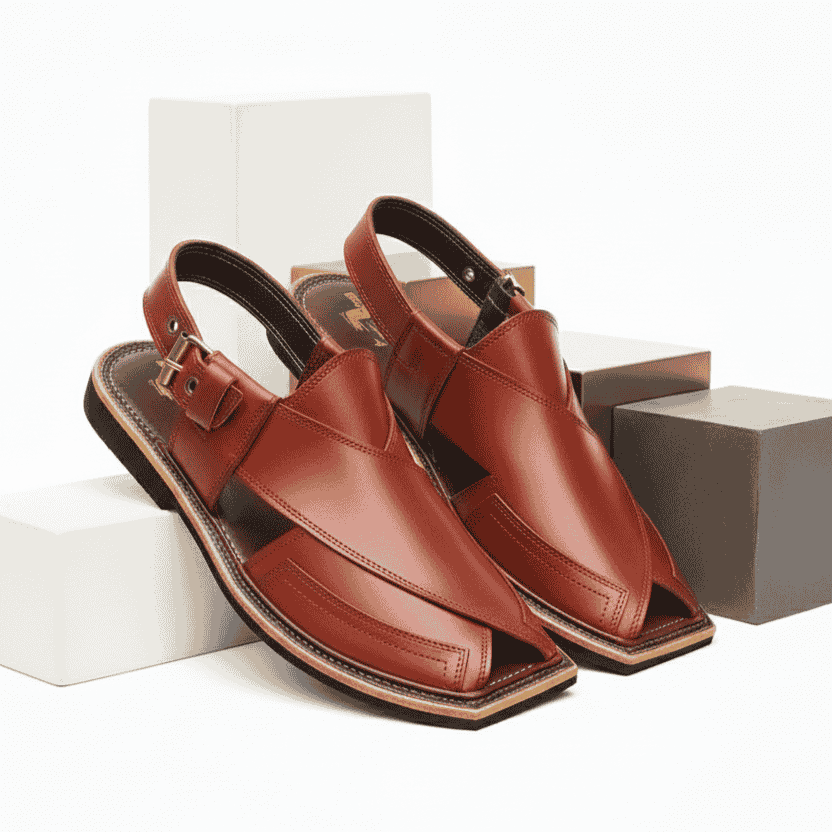 Handmade Mustard Charsadda Chappal – 092316