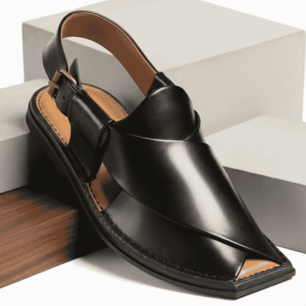 Black T Shape Peshawar Zalmi Chappal