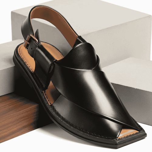 Black T Shape Peshawar Zalmi Chappal