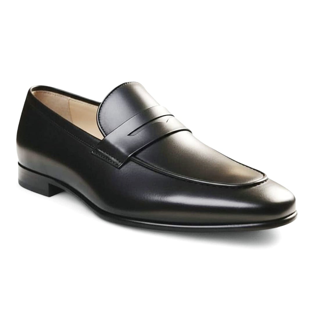 Men’s Formal Black Leather Shoes | Lightweight Rubber Sole