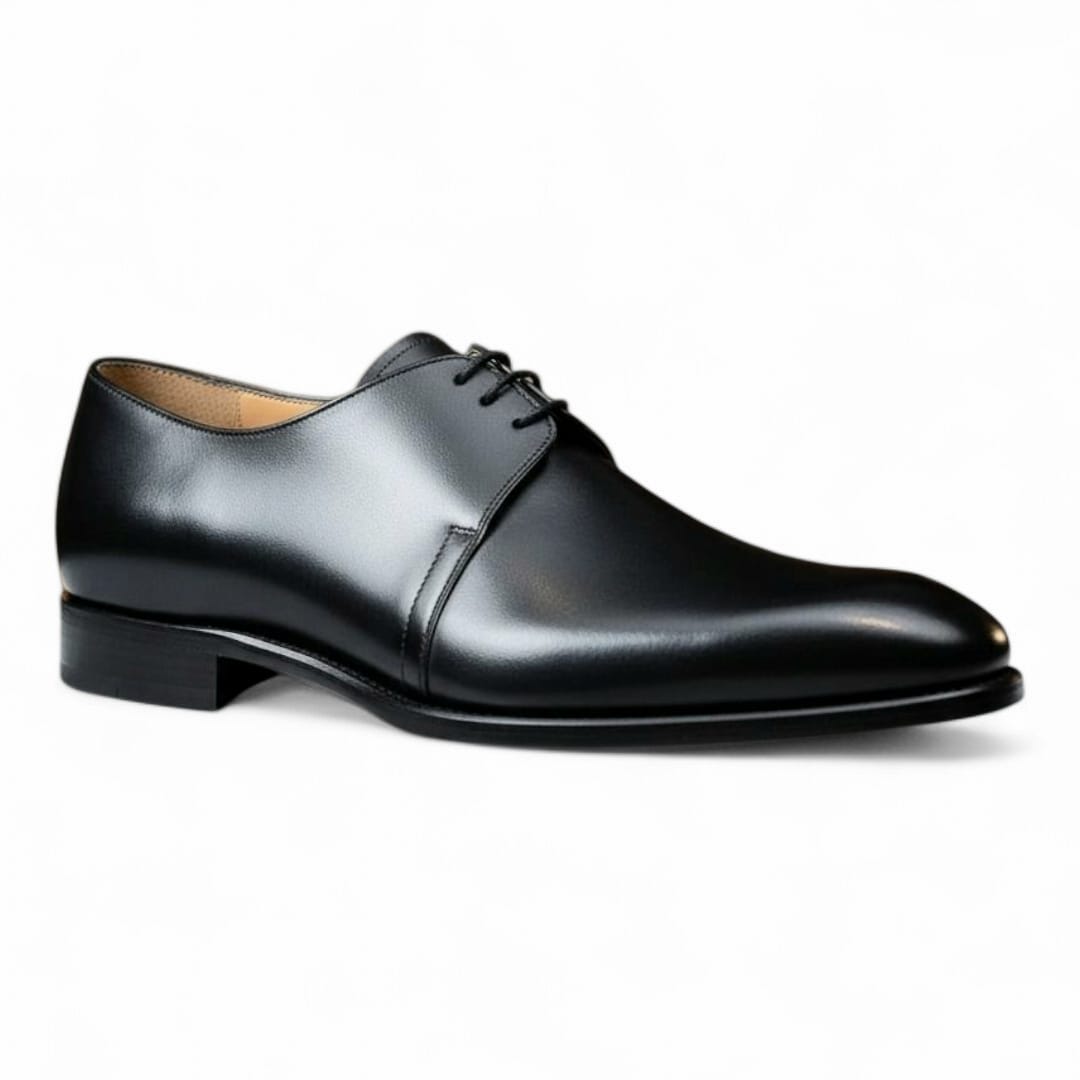 Men’s Derby Shoes with Leather Sole – Handmade Classic Elegance - 092155