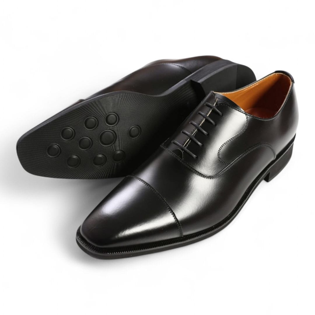 Men’s Genuine Leather Oxford Dress Shoes | Classic Cap Toe Lace-Up