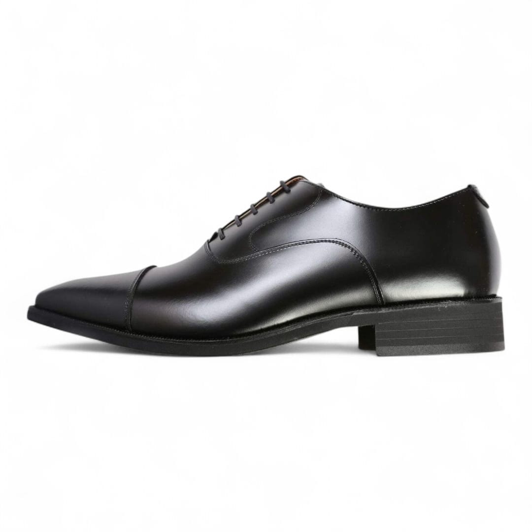 Men’s Genuine Leather Oxford Dress Shoes | Classic Cap Toe Lace-Up