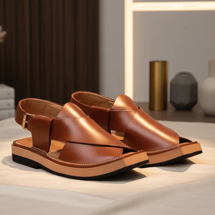 Mustard Peshawar Zalmi Kaptaan Chappal - 09296