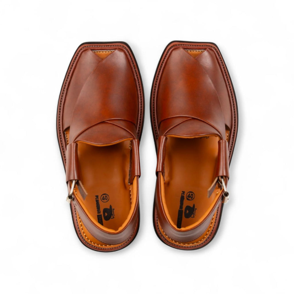 Mustard Round Shape Peshawar Zalmi Chappal