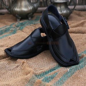 Black Peshawari Chappal