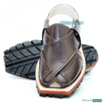 China Cut Brown Quetta Norozi Chappal - 092268