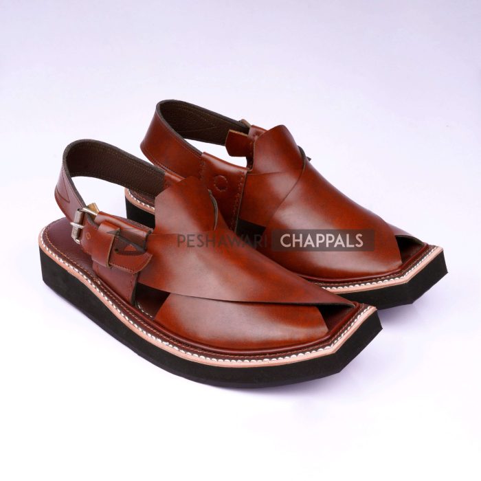 Handmade Mustard Charsadda Kaptaan Chappal - 092172