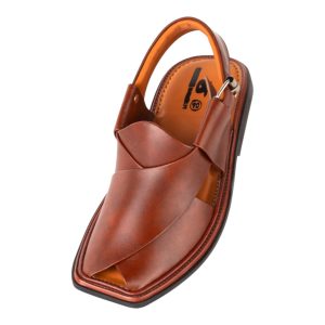 Mustard Round Shape Zalmi Chappal - 09293