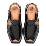 Black Zalmi Kaptaan Chappal - 09295
