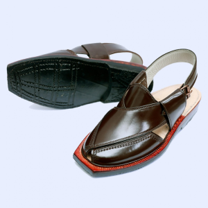 Handmade Brown Quetta Norozi Leather Chappal